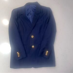 J Bailey Classic Navy Kids Boys Blazer Size 8 gold buttons